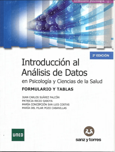 Formulario y tablas estadísticas de introducción al análisis de datos